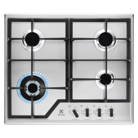 Electrolux KGG6436K 60 cm Built‑In Gas on Glass Hob – 4 Burners