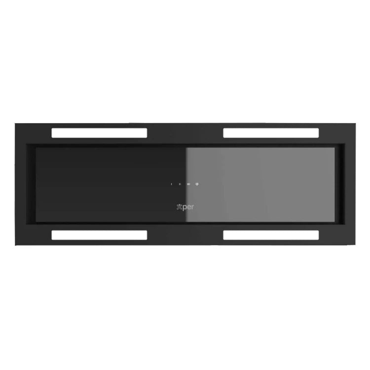 Xper Built‑in Hood 80 cm Glass Black