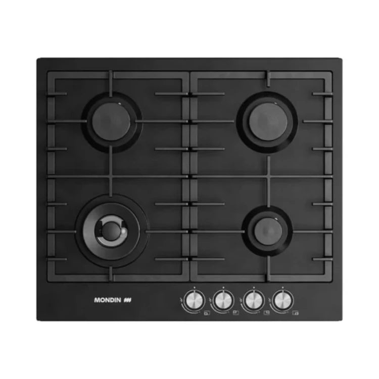 Mondin 60 cm Gas Hob – Black Glass CG604VTGL