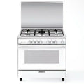 Glem Gas 90×60 cm Free Standing Gas Oven – White