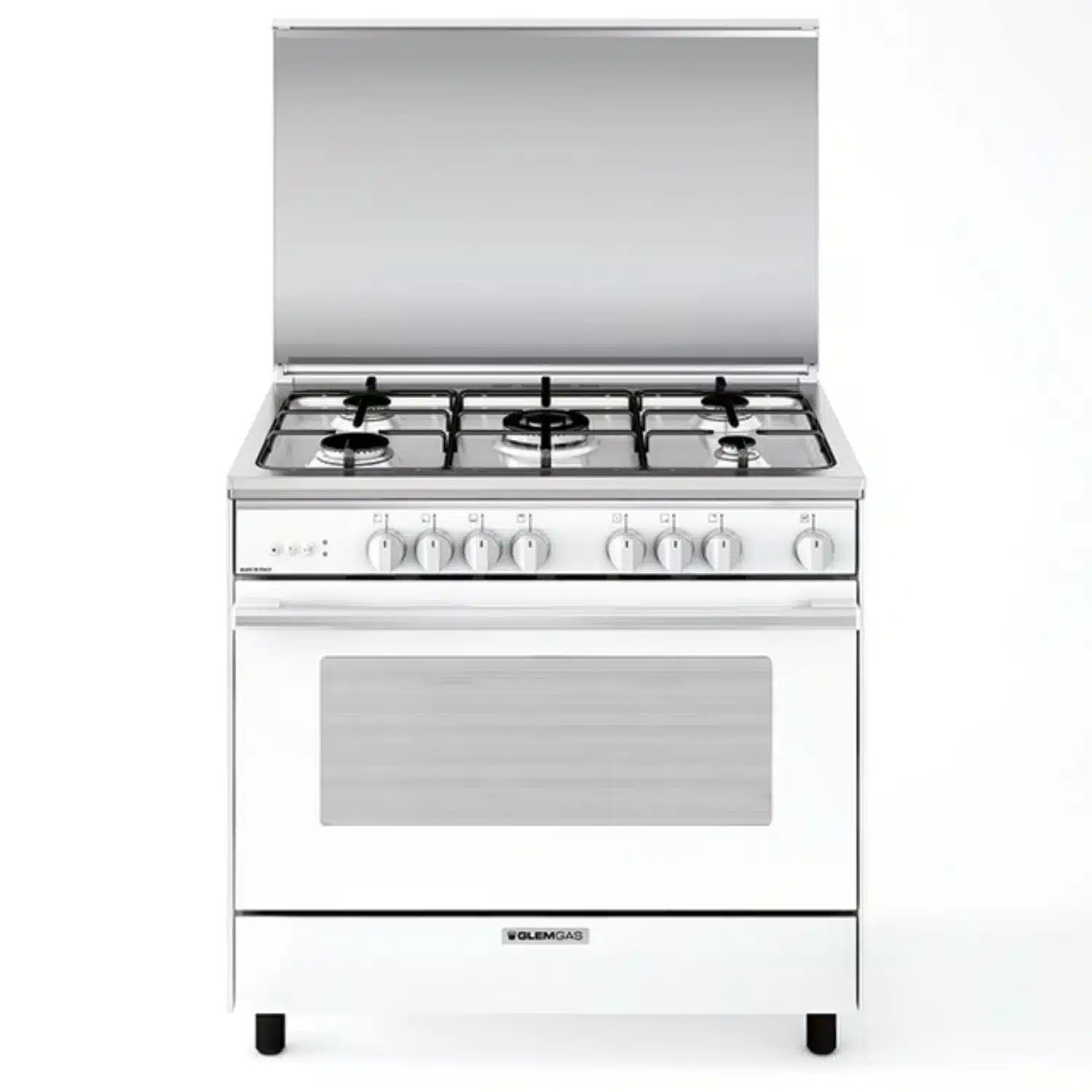 Glem Gas 90×60 cm Free Standing Gas Oven – White